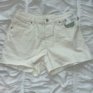 White Denim Shorts